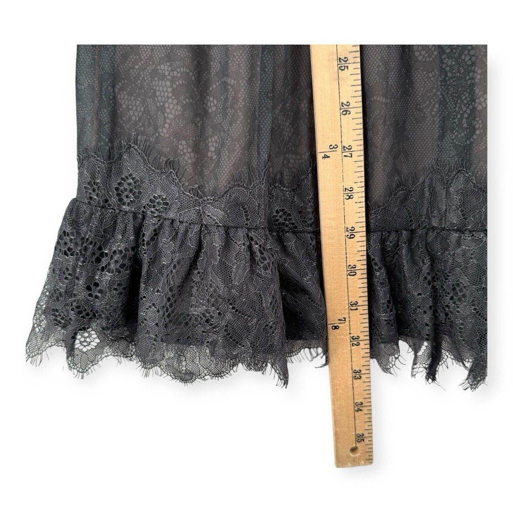French Connection Dayo Lace Dress Womens 0 Dayo Black Print Sheer Lined NWT - Picture 8 of 12
